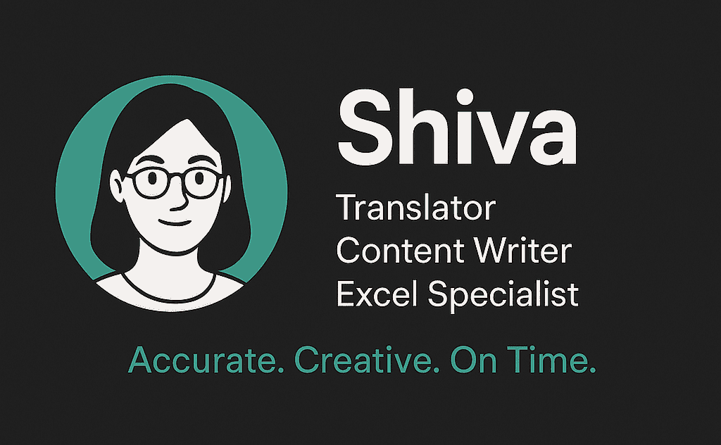 Professional English-Persian Translator & Creative Content Writer | Fast & Accurate Delivery