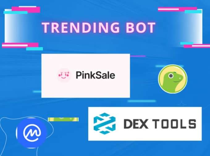 I will make your token top3 pinksale trending, cmc, cg, dextool trending