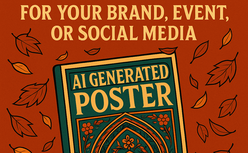 I will design unique AI-generated posters for your brand, event, or social media