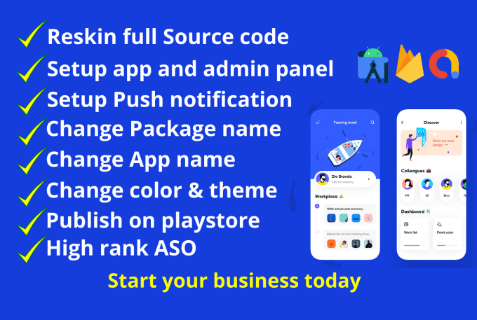 I will reskin modify redesign android app and codecanyon source code
