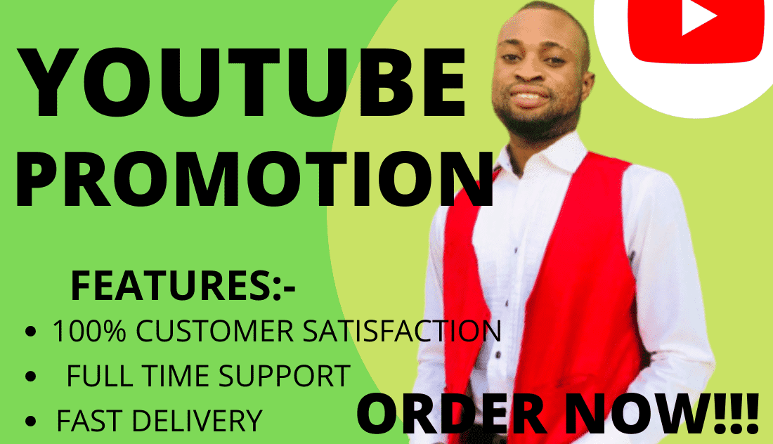 I will do youtube video promotion channel marketing for monetization discord marketing server