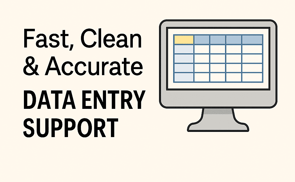 “I will help you with data entry, Excel formatting, and document cleaning”