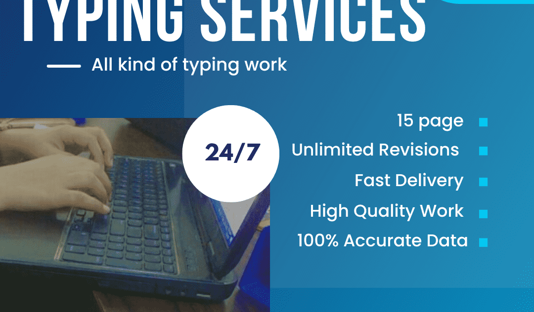 I'll do fast typing job