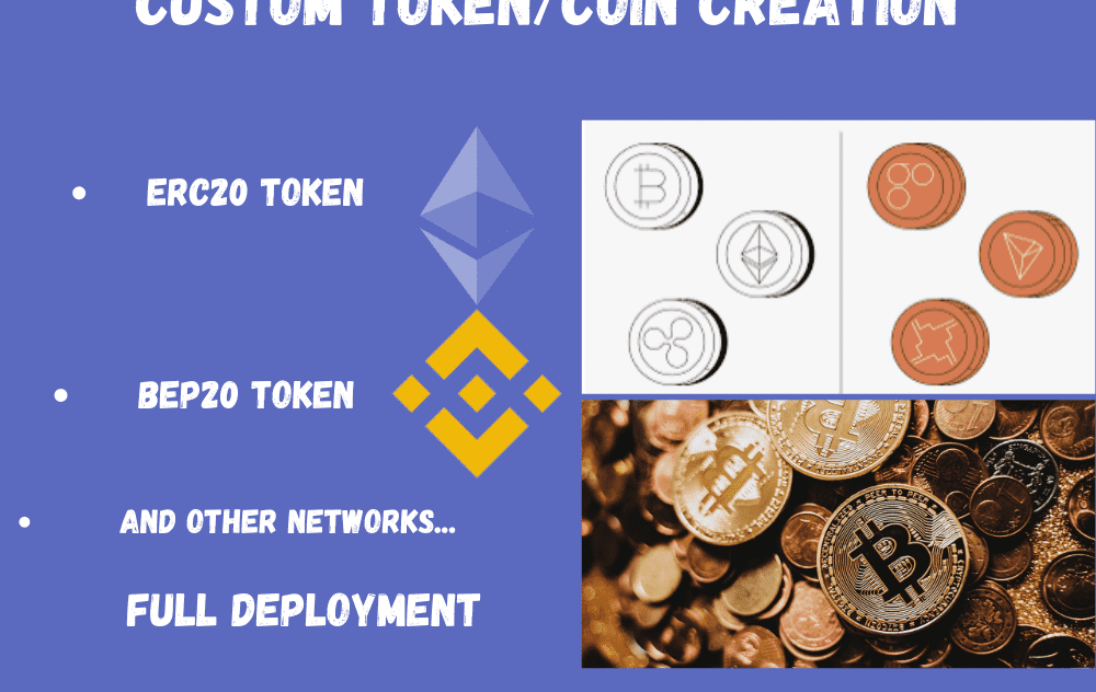 create custom token on Erc20, Bep20, or any other network