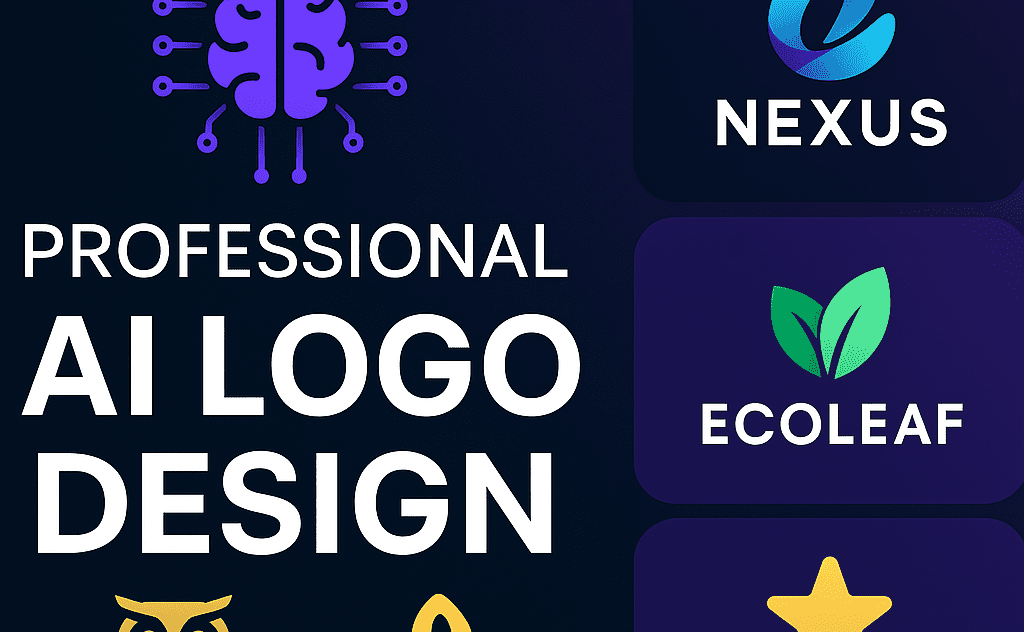 I will create modern and eye-catching logos powered by AI