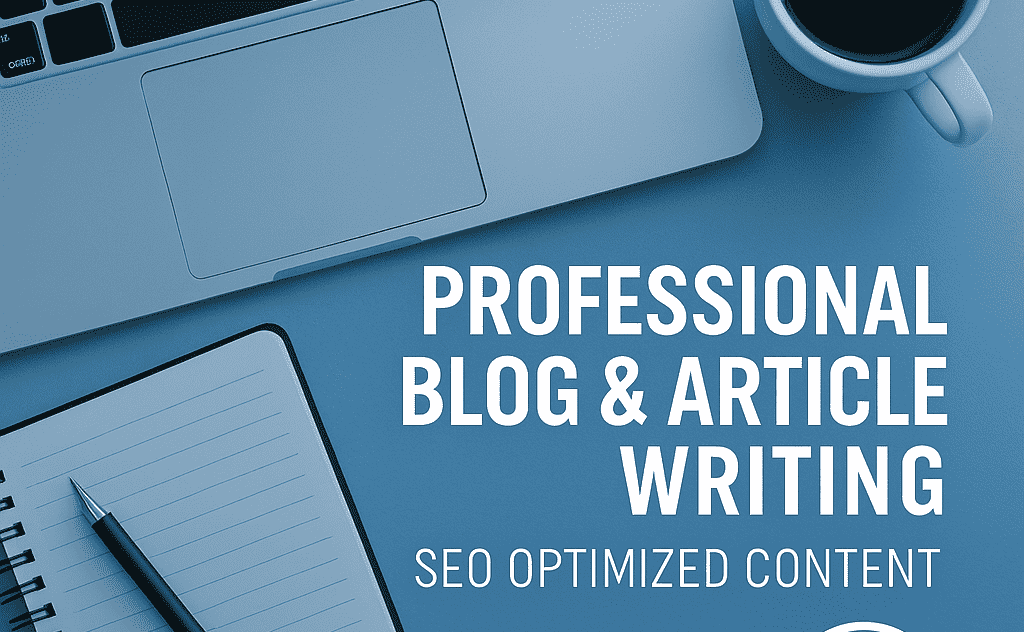 I will write SEO-optimized articles or blog posts in fluent English