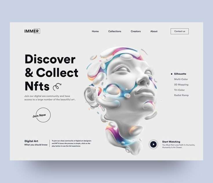 I will design NFT, DEFI, PEPE website or banner