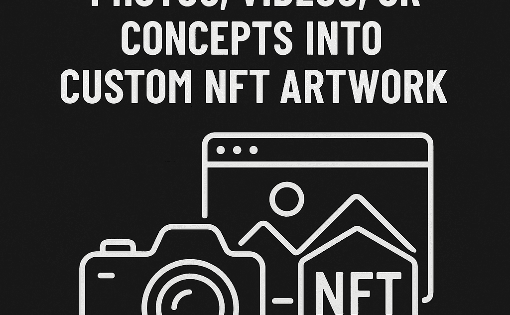 I will turn your photos, videos, or concepts into custom NFT artwork