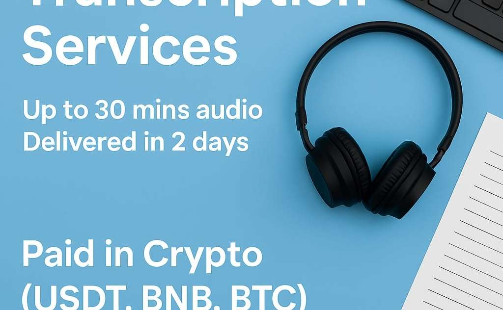 Accurate & Fast Typing / Data Entry Services – Crypto-Friendly