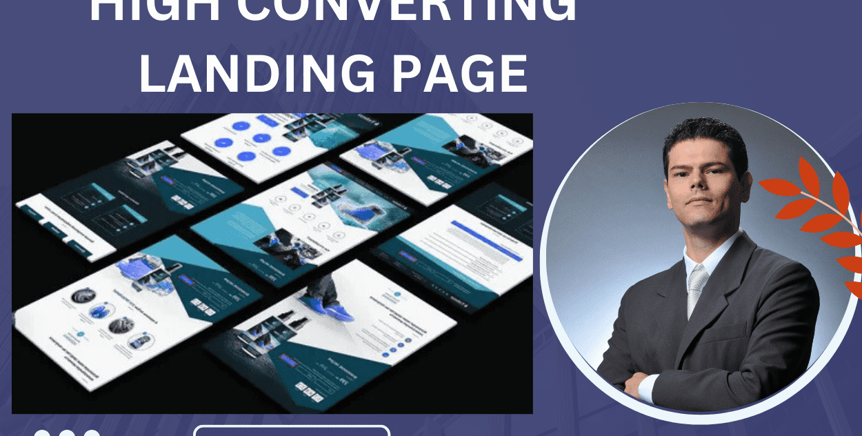 I will design high converting landing page