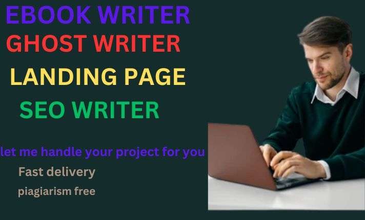 I will do a ebook writting ,  ghost writter , sales and marketing ,landing page and content  marketing strategy