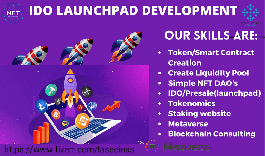 I will develop decentralized ido launchpad nft metaverse