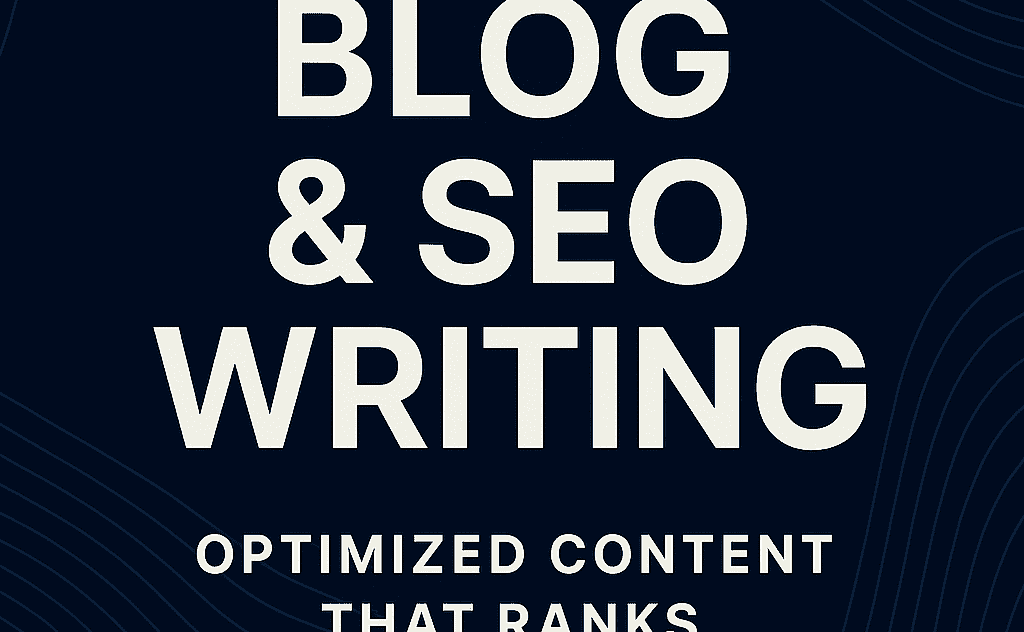 I will write SEO-optimized blog posts or articles that engage and rank