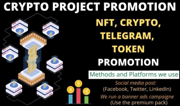 I will nft telegram promotion, crypto promotion