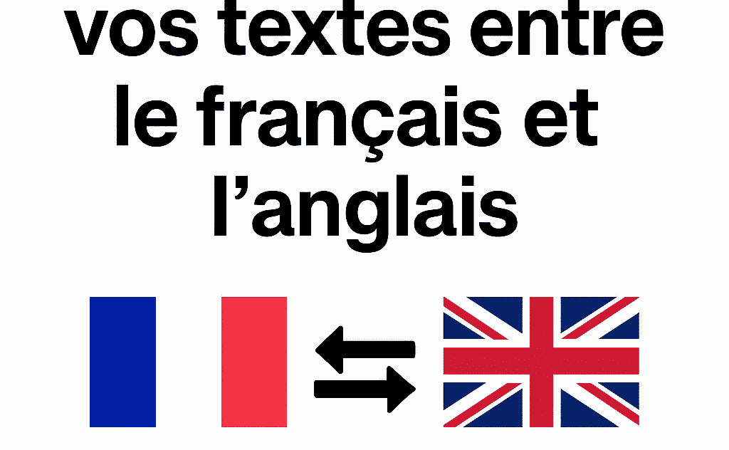 Je vais traduire vos textes entre le français et l’anglais