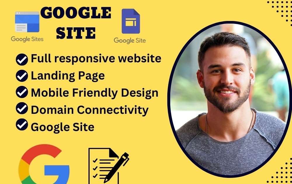 I will design a google sites website and  Landing page