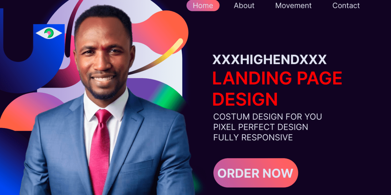 I will design a high quality landing page for you