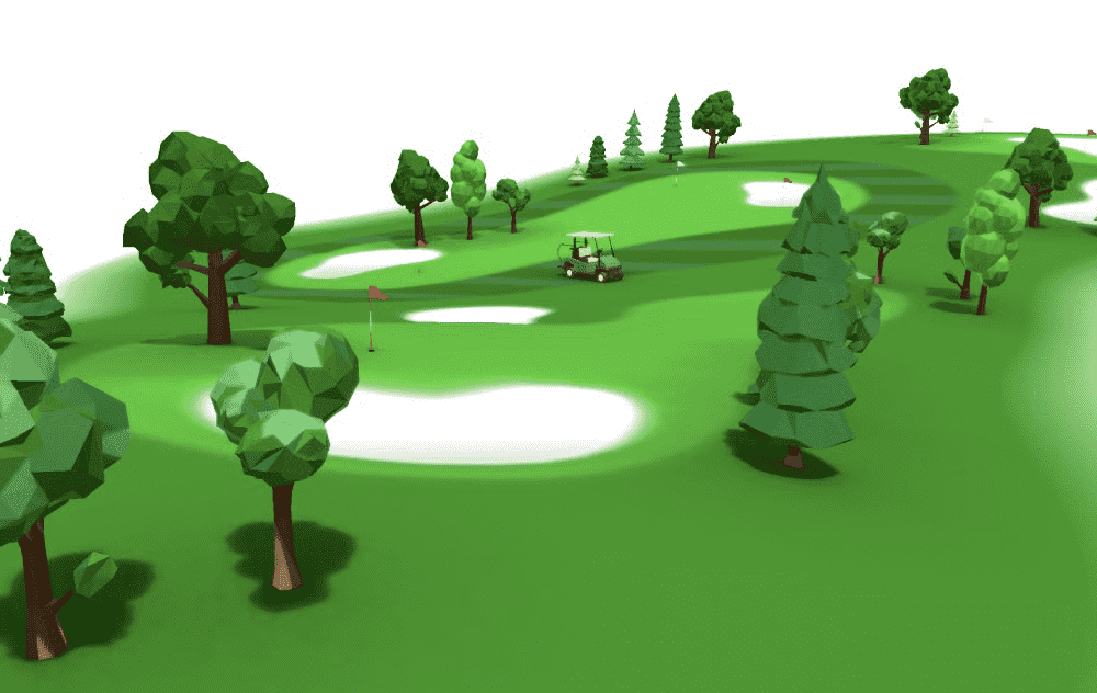 Interactive Golf Course 3D map