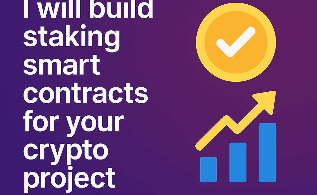 I will build staking smart contracts for your crypto project
