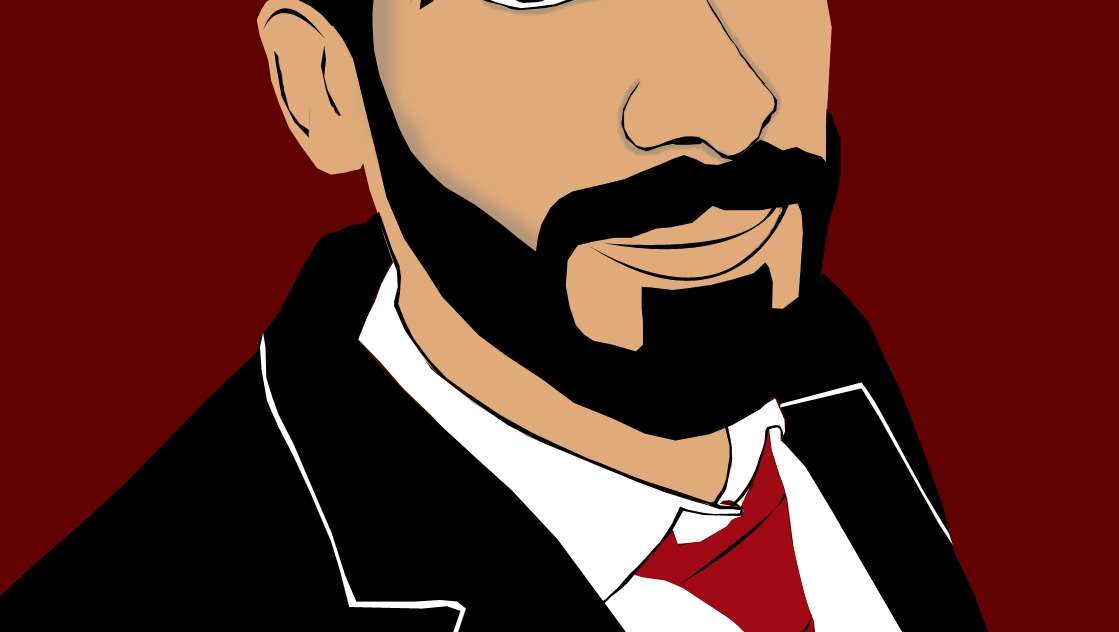 Cartoon portrait illustration