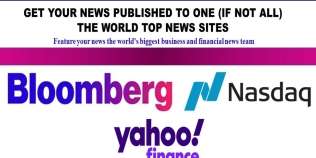 Crypto press release on Yahoo finance, Yahoo news and Nasqad