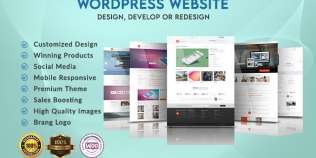 I will create a professional responsive wordpress website