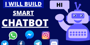 I will create chatbot for facebook, whatsapp, instagram, twitter, SMS sender bots