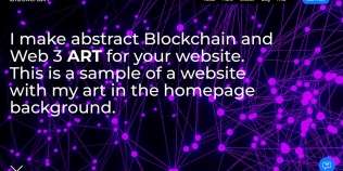 Blockchain abstract art for your website, social media...