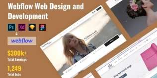 I will modern responsive webflow website design and development, figma to webflow