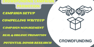 I will promote and set up your crowdfunding campaign