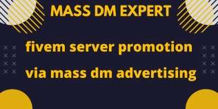 iwill get you real member to your discord fivem server via mass dm