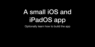 Simple iOS/iPadOS app written in Swift with Xcode