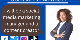 I will be your social media marketing manager, content marketer and creator