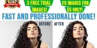 I will do 25+3 photos background removal fast!