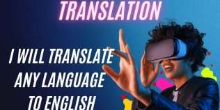 I will translate any language to english