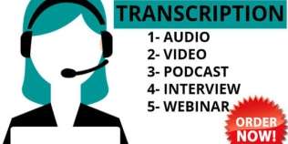 Will transcript  any audio and video  within 3 hours.