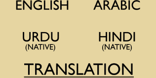 I will provide Urdu Hindi Arabic English translation