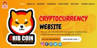 Crypto website, crypto landing page, token website