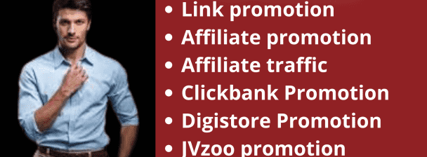 I will affiliate marketing, digistore24, jvzoo promotion clickbank