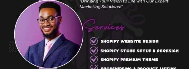 "I will Elevate Your Sales with Professional Shopify Setup, Redesign, Dropshipping, and Product Listing Services!"