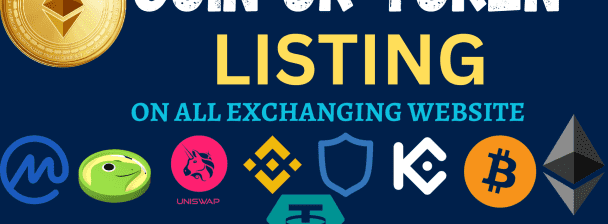 I will coin listing token listing ico listing on coinmarketcap coingecko