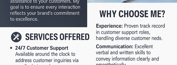 "I will deliver top-notch customer support solutions