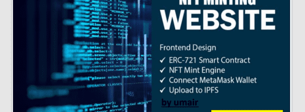 I will develop nft minting website, solana nft minting website, minting website, nft website, nft minting dapp,