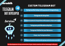 I will develop a professional telegram bot