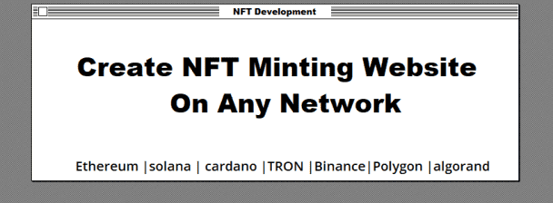 NFT Minting website on any Blockchain
