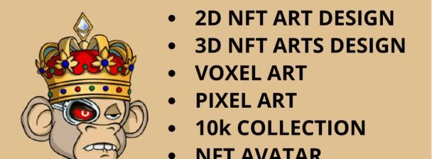 Create NFT Avatar, NFT Art, 3D NFT Art, Cyberpunk