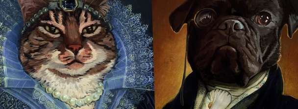 Custom Pet Portrait, Cat Portrait, Dog portrait