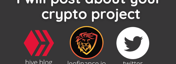 I will create a post about your crypto project