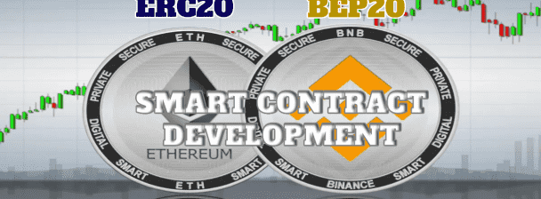 I will create ERC20, BEP20 token on Ethereum and BSC