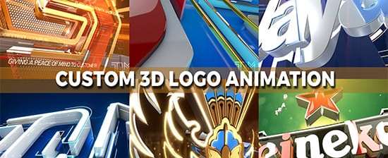 I will create a professional custom 3d logo animation